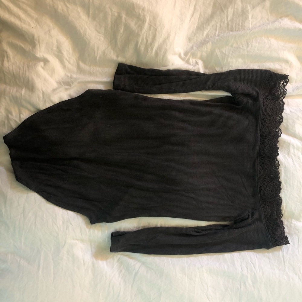 Charcoal Lace Bodysuit American Eagle